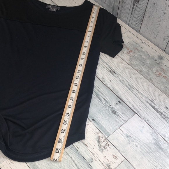 Vince Black/Blue Short Sleeve Top Extra Small - Picture 9 of 9
